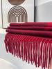 Double-sided wool cashmere scarf women's high-end autumn and winter presbyopia letter shawl