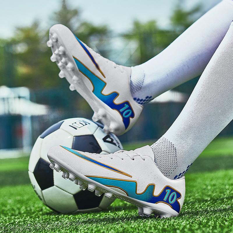 2025 Children Soccer Shoes Professional Training TF/AG Boots Men Soccer Cleats Sneakers Kids Turf Futsal Football Shoes for Boys