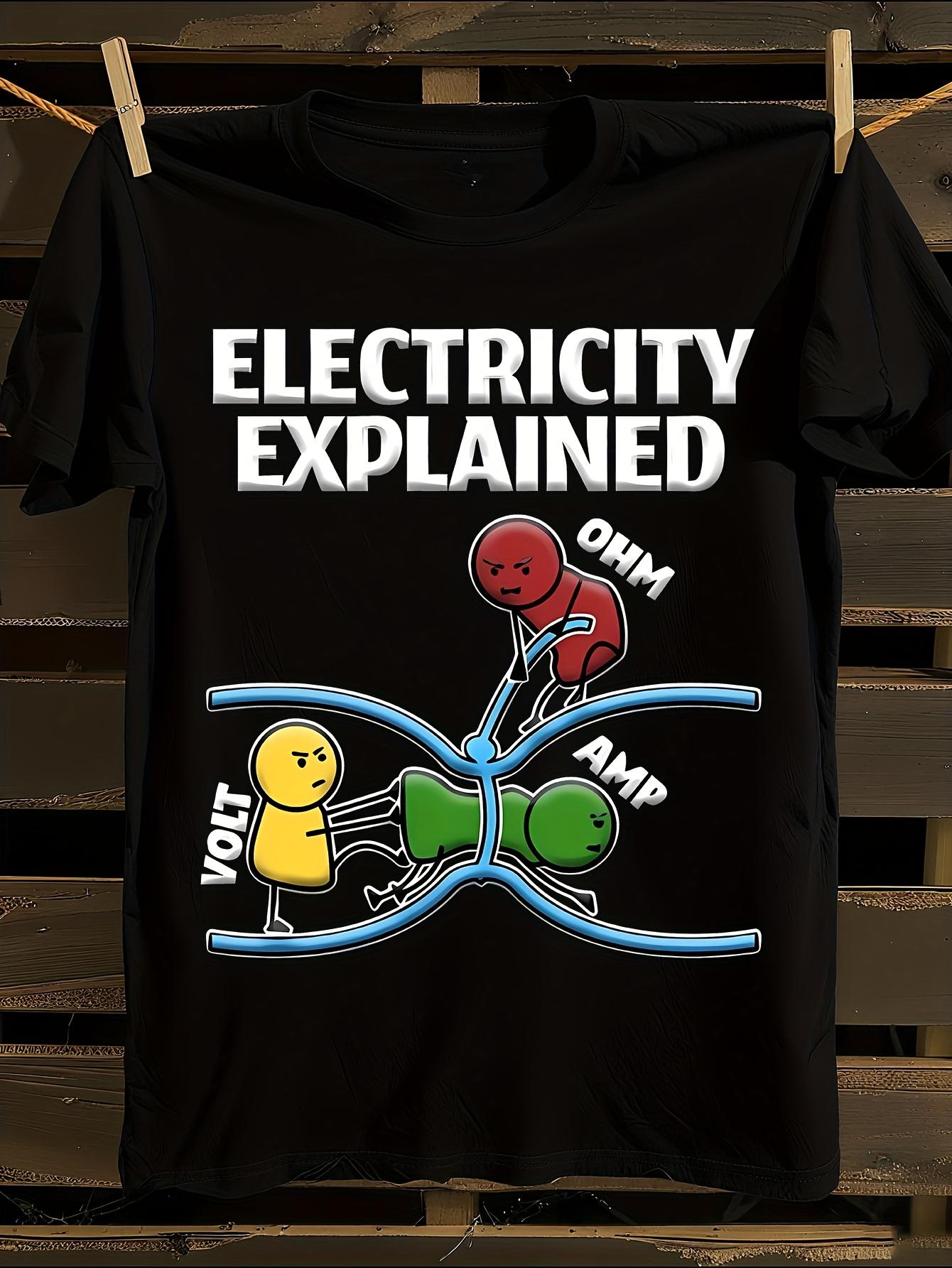 Funny Electrician Graphic Tshirt XXXXL