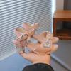 New Girls' Sandals for Children New Style for Summer Shoes for Middle and Large Children High Heels