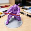 Porta-canetas Ninja para Mesa Ninja Ajoelhado Porta-lápis Samurai Ninja Porta-canetas Impresso em 3D Presente para Meninos Estudantes Trabalhadores de Escritório