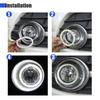 1 Paar COB Angel Eyes Halo Ringe Für LED Auto Motorrad Roller Scheinwerfer 12V Mit Abdeckung