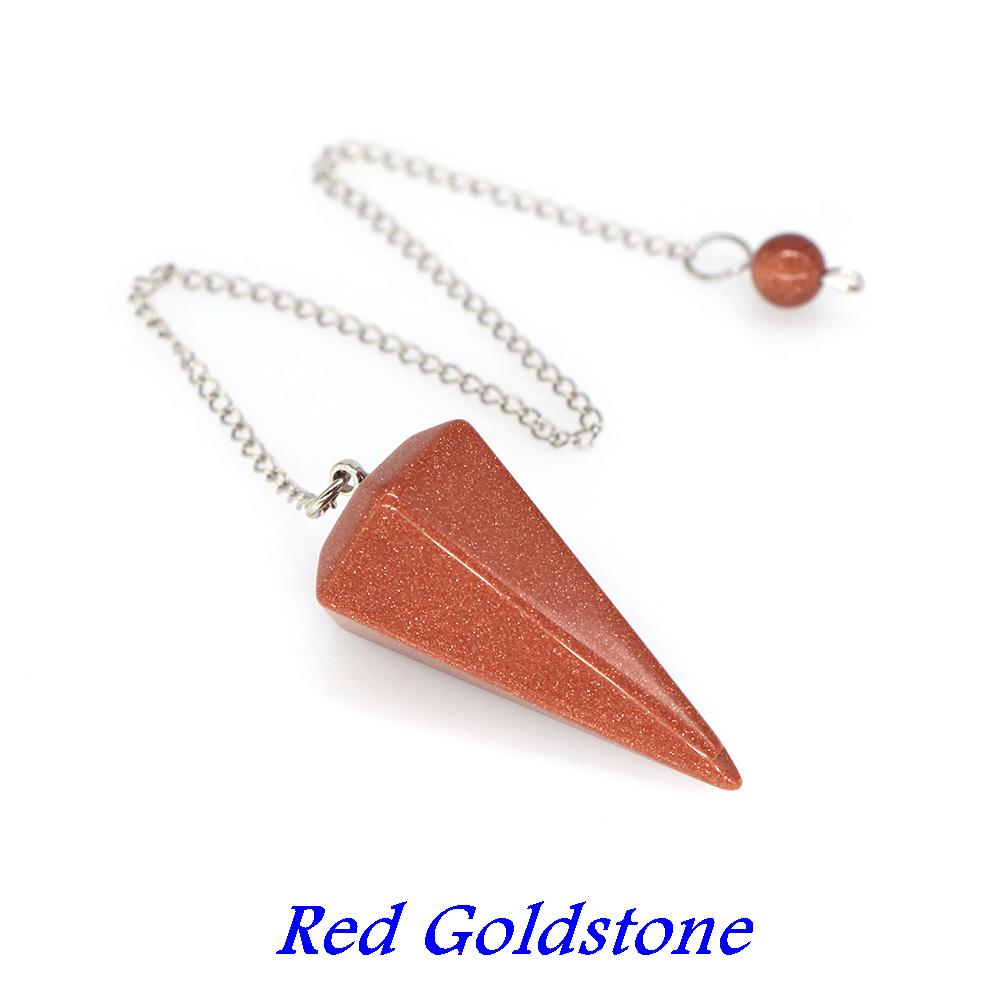 Natural Stone Quartz Agates Pendant Reiki Healing Crystal Cone Amethyst Charm Gems Pendulum Chakra Wicca For Divination Dowsing