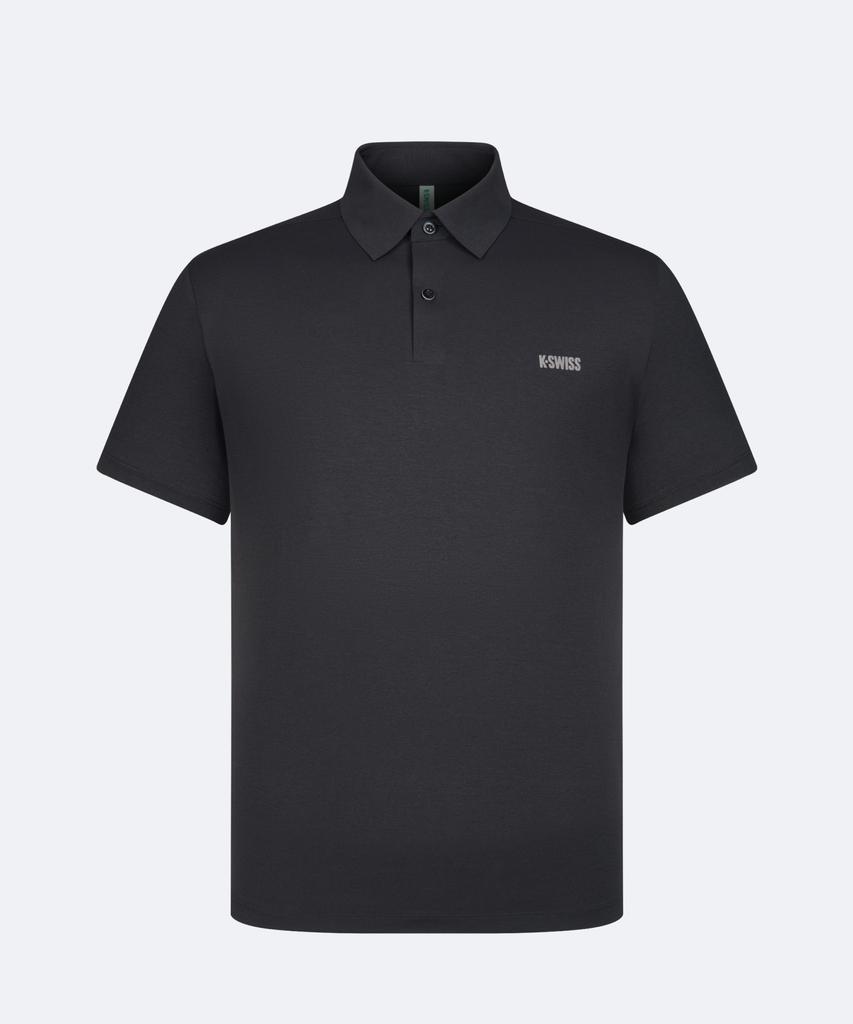 K-SWISS Men'S Coat Nature Tech Polo Short Sleeve Tee_1Kspsmu002Bk
