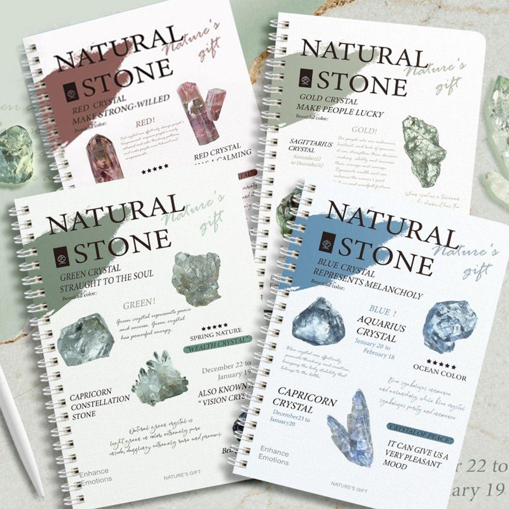 4pcs Retro Notebook A5 Journal Notebook Trendy Spiral Notebook  for Students