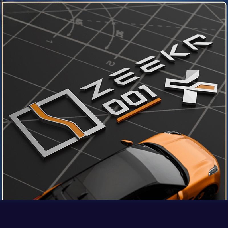 For ZEEKR 001/X/007/7X Zeekr001 Car Badge Modification Blackened Tail Logo Sporty Modified Letters
