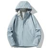 Unisex Windproof Waterproof Hooded Mountaineering Jacket with Detachable Liner - Two-Piece Set for Autumn and Winter.