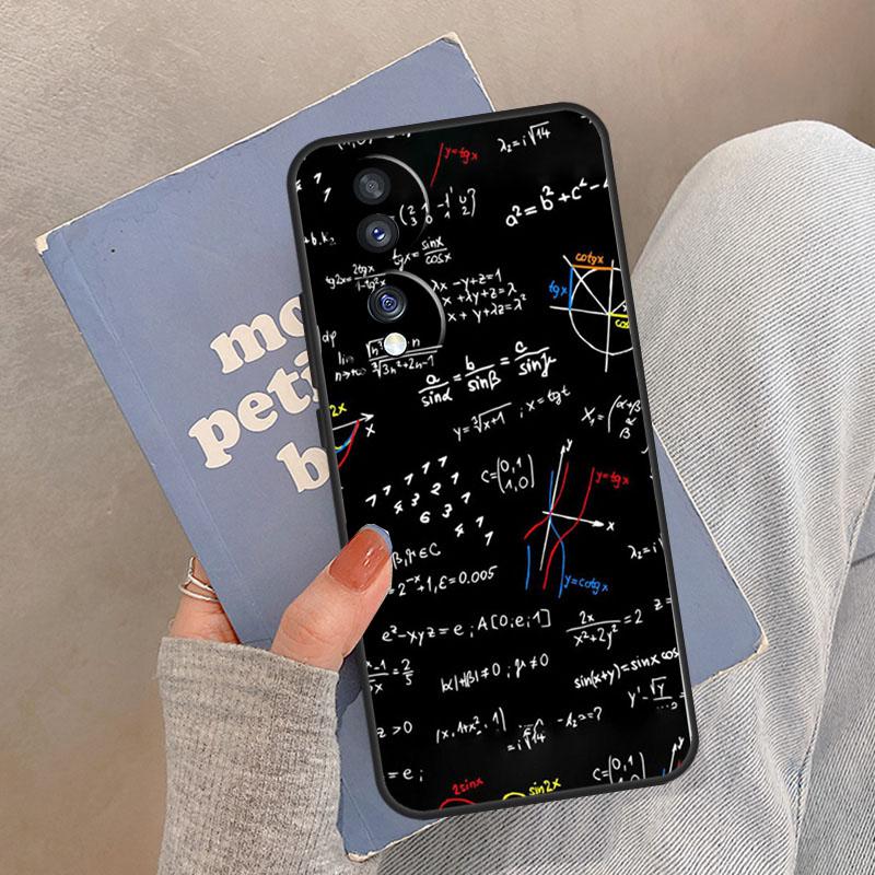 Math Equations Formula Case For Honor Magic 8 5 6 7 Pro Cover For Honor 400 200 Lite 50 70 90 X8a X8b X9a X9b X9c