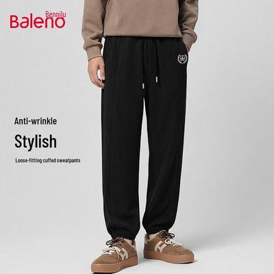 Baleno Men's Chenille American Retro Casual Sport Pants