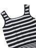 OLZEN Women'S Knitted Stripe Sleeveless_Zlg2Er2315Nv