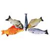 Cat Toy Fish Set Plush Simulation Fish with Catnip for Biting Chewing and Kicking