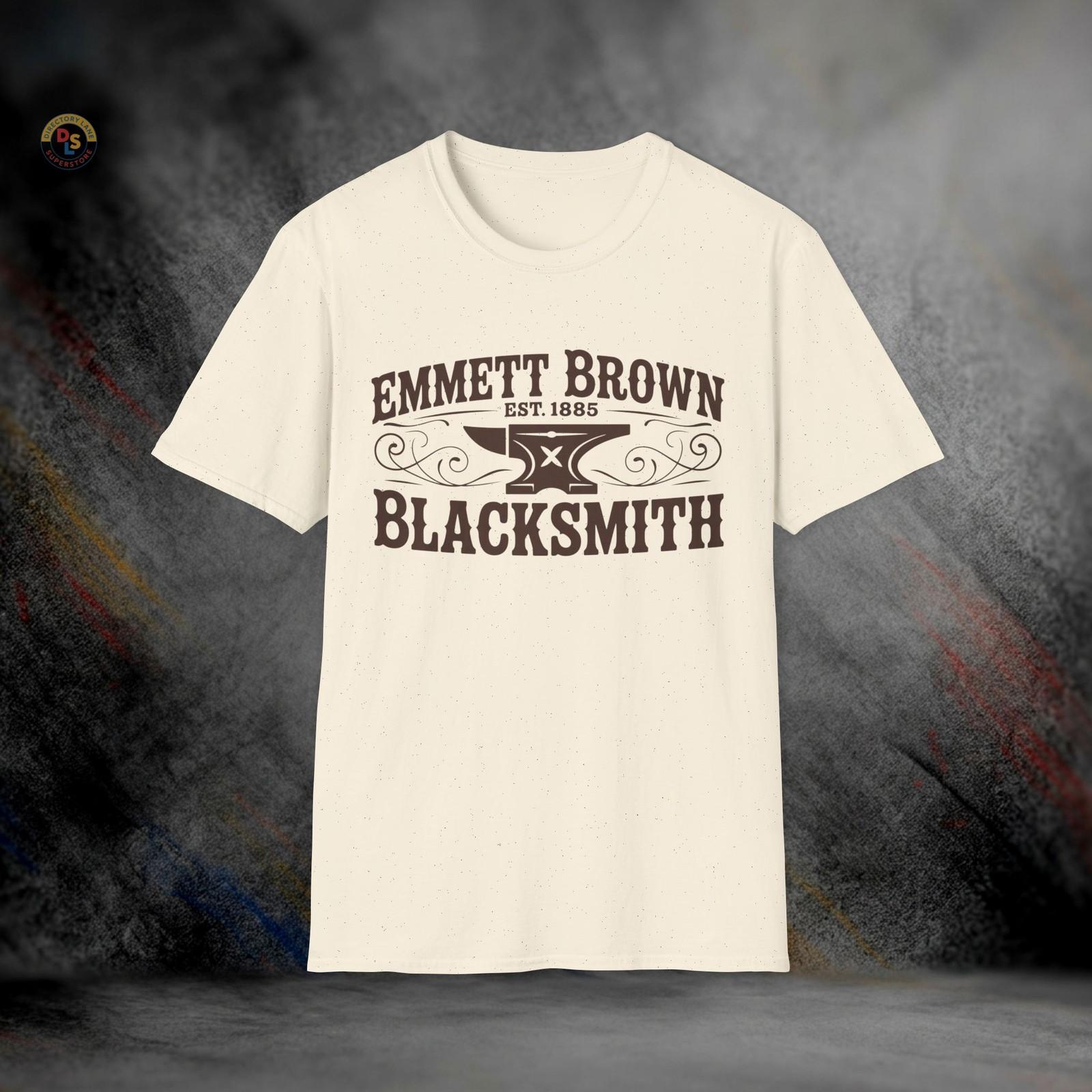 Emmett Brown Blacksmith 1885 Back to the Future T-Shirt | Softstyle Tee S