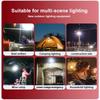 Solar Light Bulb Camping Solar LED Light USB Rechargeable 5Lighting Modes Tent Hanging Bulb for Outdoor Hiking Emergency Outage