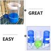 6pcs Automatic Drinking Fountain No Parrot Feeder Cockatoo Water Dispenser Automatic Parrot Water Feeders Bird Automatic Water Feeder Raised Dog Long