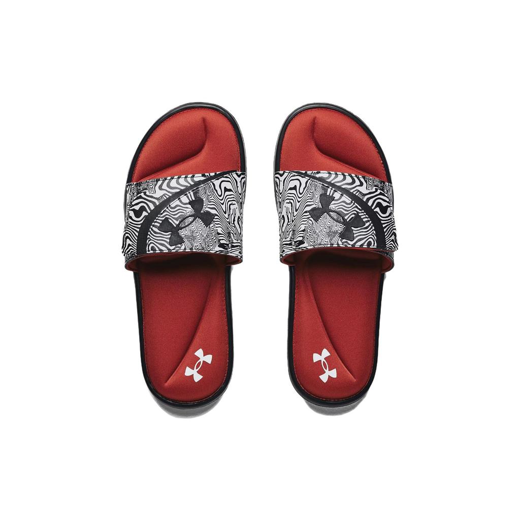 Under Armour Klapki Ignite 6 z grafiką na pasku 'Psychedelic Stripe' 3024450-006