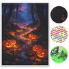 Halloween Glowing Pumpkin Path Diamond Painting Kit Handmade Diy Painting Home Decoration Painting