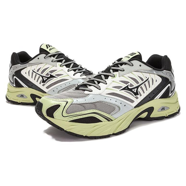 Mizuno Fiyi 2K Retro Thick Sole Durable Low Top Casual Running Shoes Unisex Sneakers Green Black White D1GH223711