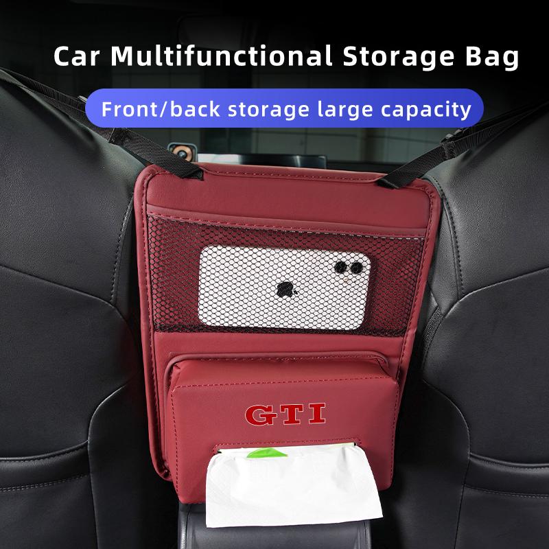 UNYDV1 Multi Functional Car Armrest Storage Bag Tissue Storage Pocket For Volkswagen VW Beetle CC B5 B6 B7 EOS GTI MK2 MK4 MK5 MK6