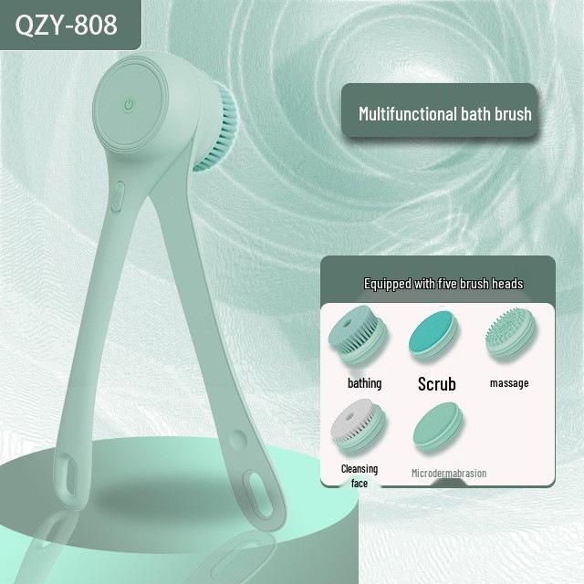 

Automatic Electric Shower Brush: Exfoliating Back Massager & Skin Cleanser 3-in-1 світло-зелений колір