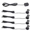 4PCS Mini Spotlight 90LM USB 360 Degree Rotating Indoor Spot Light Accent Light for Showcase Jewelry Cabinet Porch