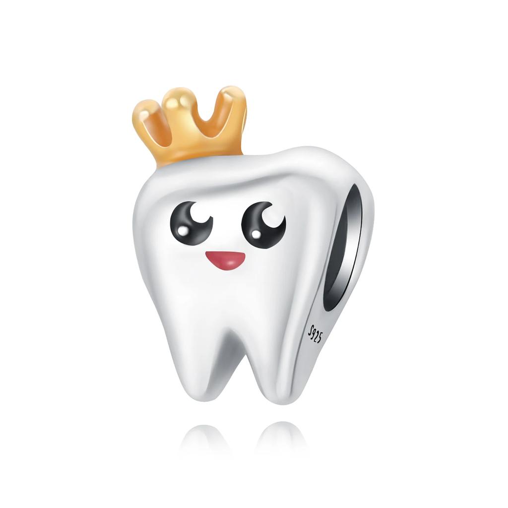 Copper Healthy Teeth Toothbrush Charm Pendant Beads Fit Charms Original Bracelet For Women Jewelry Making