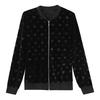 Frühlings- und Herbstmode Goldenes Samt Kurze Jacke Damen Locker Baseballuniform Strickjacke Top