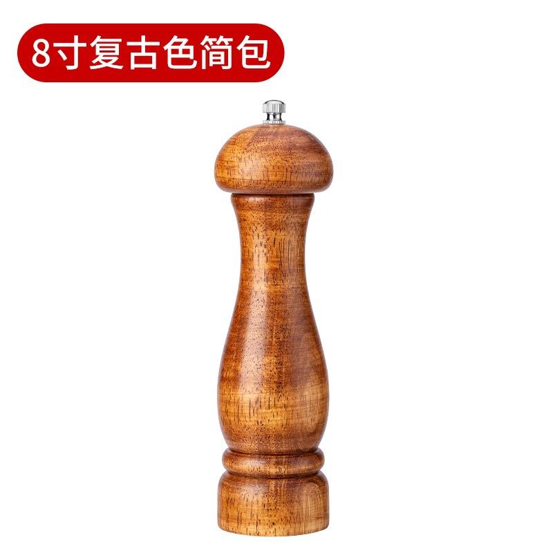 Manuel Tuz Karabiber Öğütücü Meşe Ağacı Karabiber Değirmeni Baharat Tuz Öğütücü Değirmen Aletleri