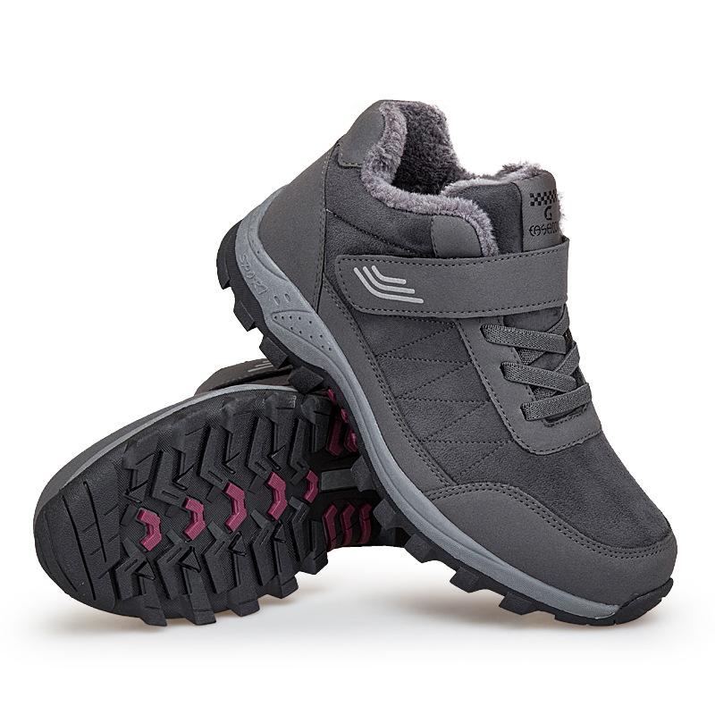 Internet celebrity elderly shoes winter cotton shoes velvet warm middle-aged and elderly walking snow boots Jinjiang cold sticky shoes men's snow boot