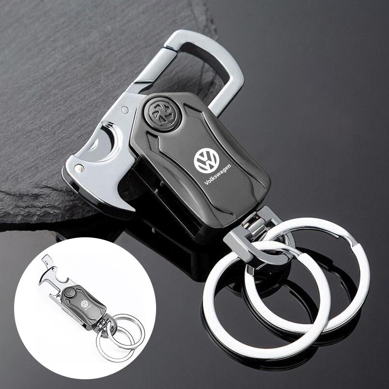 Car Keychain Key Holder With Bottle Opener For VW Volkswagen Golf Tiguan Jetta Transporter Passat T5 Polo Touran Scirocco Arteon LE8