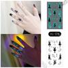 Ricalon Blue Luminous Love Couple Finger Tattoo Stickers