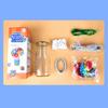 Kit Creativo Floreale Bouquet con Bottoni e Fiori di Feltro Vaso Giocattolo Artistico Progetto Creativo Bambini Bambino Attività Fai da Te Giocattoli Ragazzi Ragazze Regalo