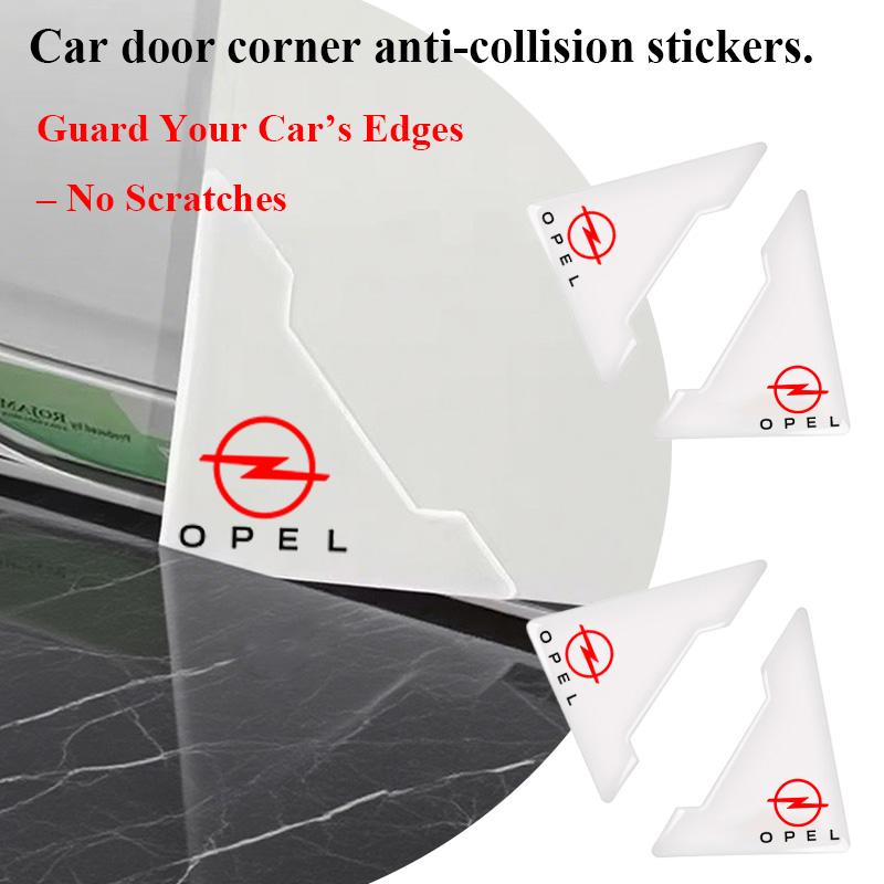 Anti-collision and anti-scratch stickers for car door corners For Opel Astra j g Insignia Corsa d Vectra c Zafira a Auto Gadgets