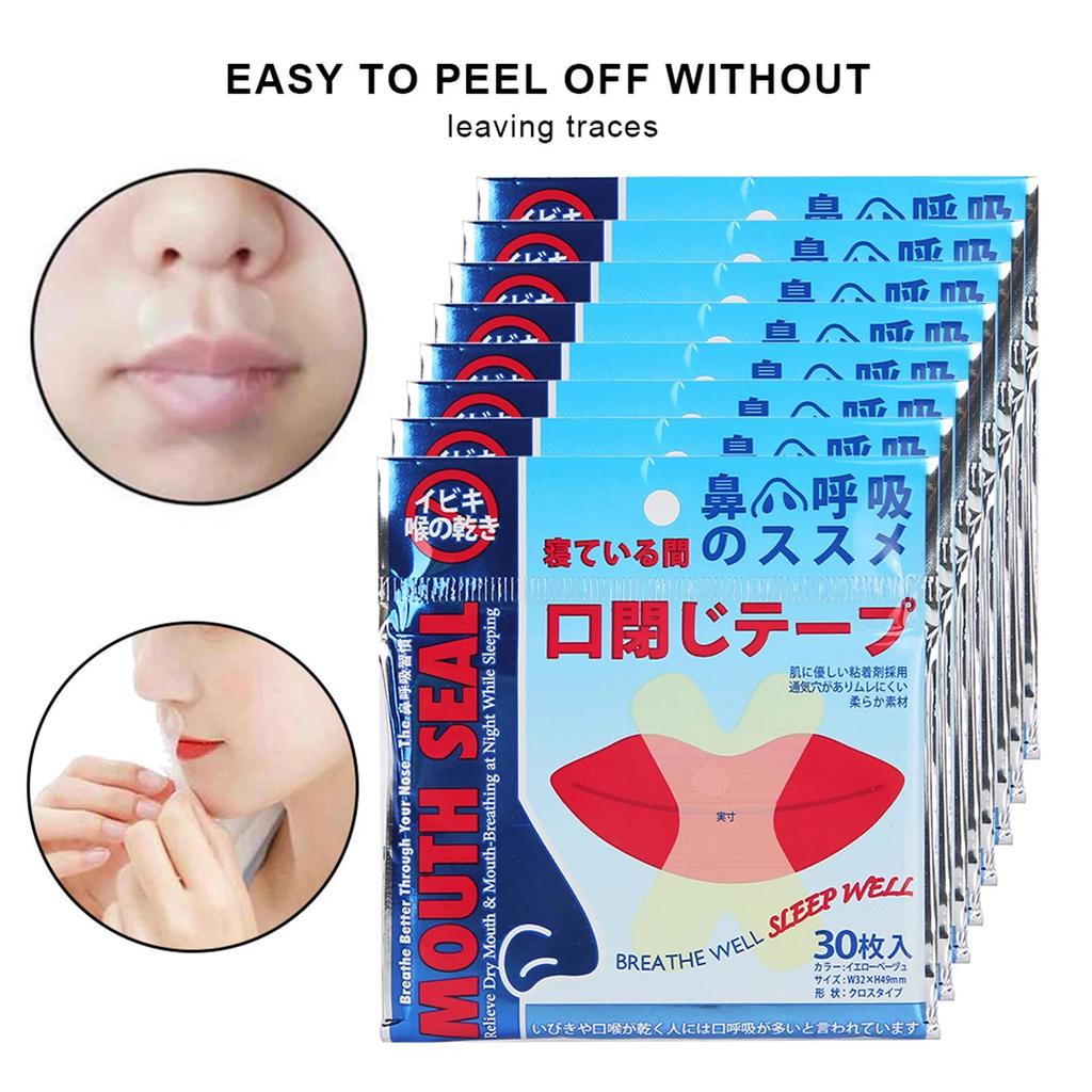Anti Snoring Mouth Tape Sleep Aid Strip Less Mouth Breathing Instant Snoring Relief For Better Nose Breathing Improve Night Sleeping