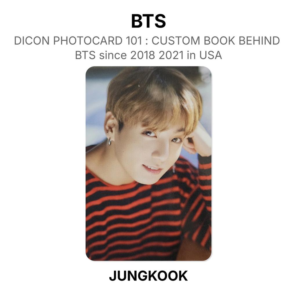 BTS DICON PHOTOCARD 101 : CUSTOM BOOK BEHIND BTS Since 2018 2021 In USA Official Photocard