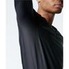 UA Fitted LS V Black Mod Gray LG [Under Armour] Iso-Chill //