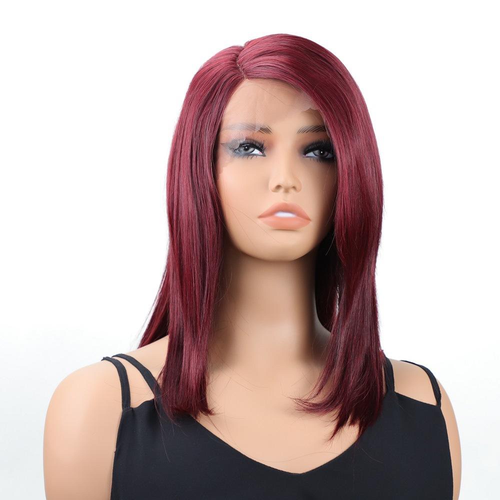 Front Lace Wig European American Female Preference Medium To Long Straight Hair Synthetic Headband Xuchang