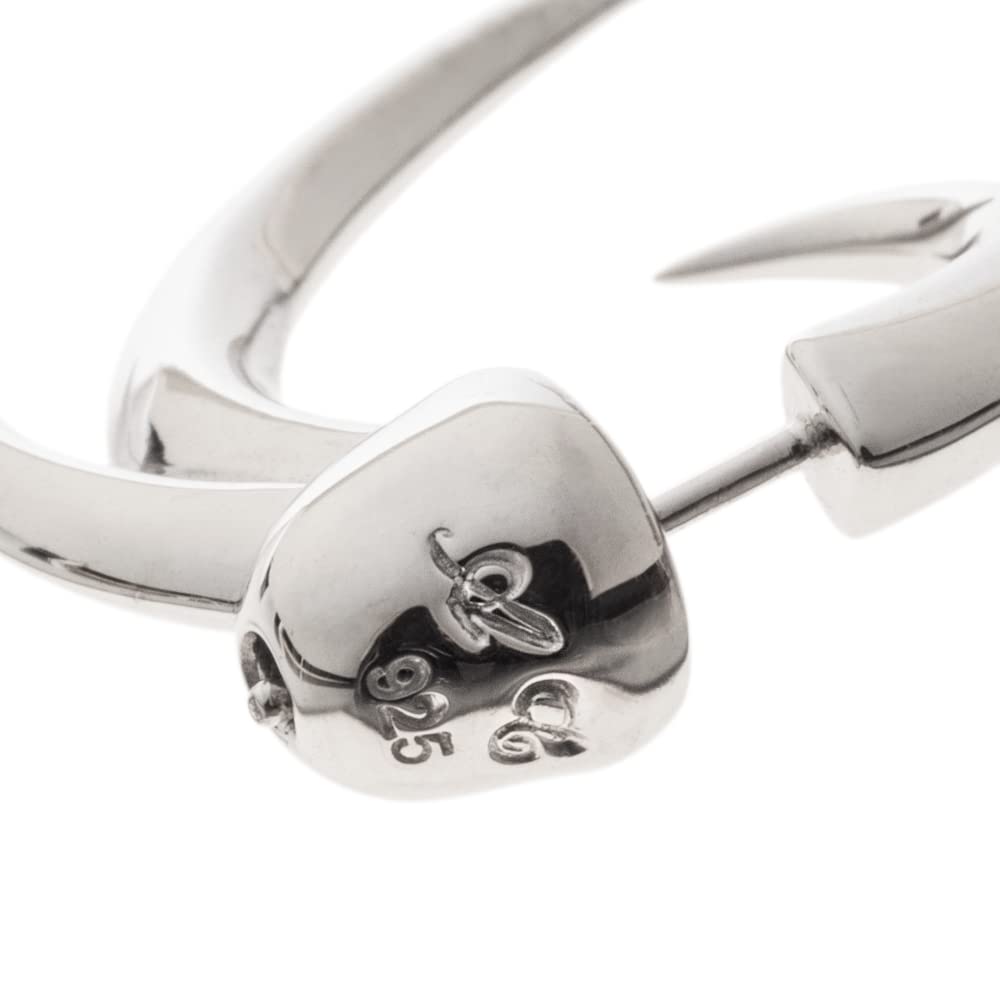 Artemis Classic Cyclone Earrings (ac-ace0154) - Men's Silver Accessories, Brand Jewelry, Silver, Silver Hoop Earrings, 925 Sterling Silver