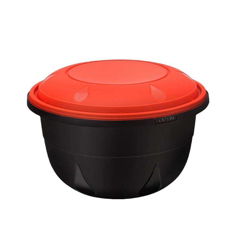 High-Quality Buckle Meal Box for Mala Tang, Hot Pot, and Pickled Fish - Thickened Round Anti-Theft Takeaway Soup Bowl