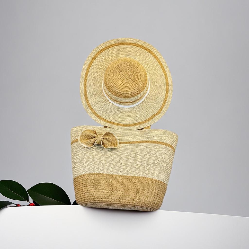 Trendy French One-Shoulder Straw Tote: Large-Capacity Woven Beach & Vacation Handbag for Women