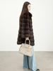 Eco-friendly Russian Sable Black and Gold Fur Coat for Women - Spring 2026 Collection, Thick and Warm, Versatile Design.