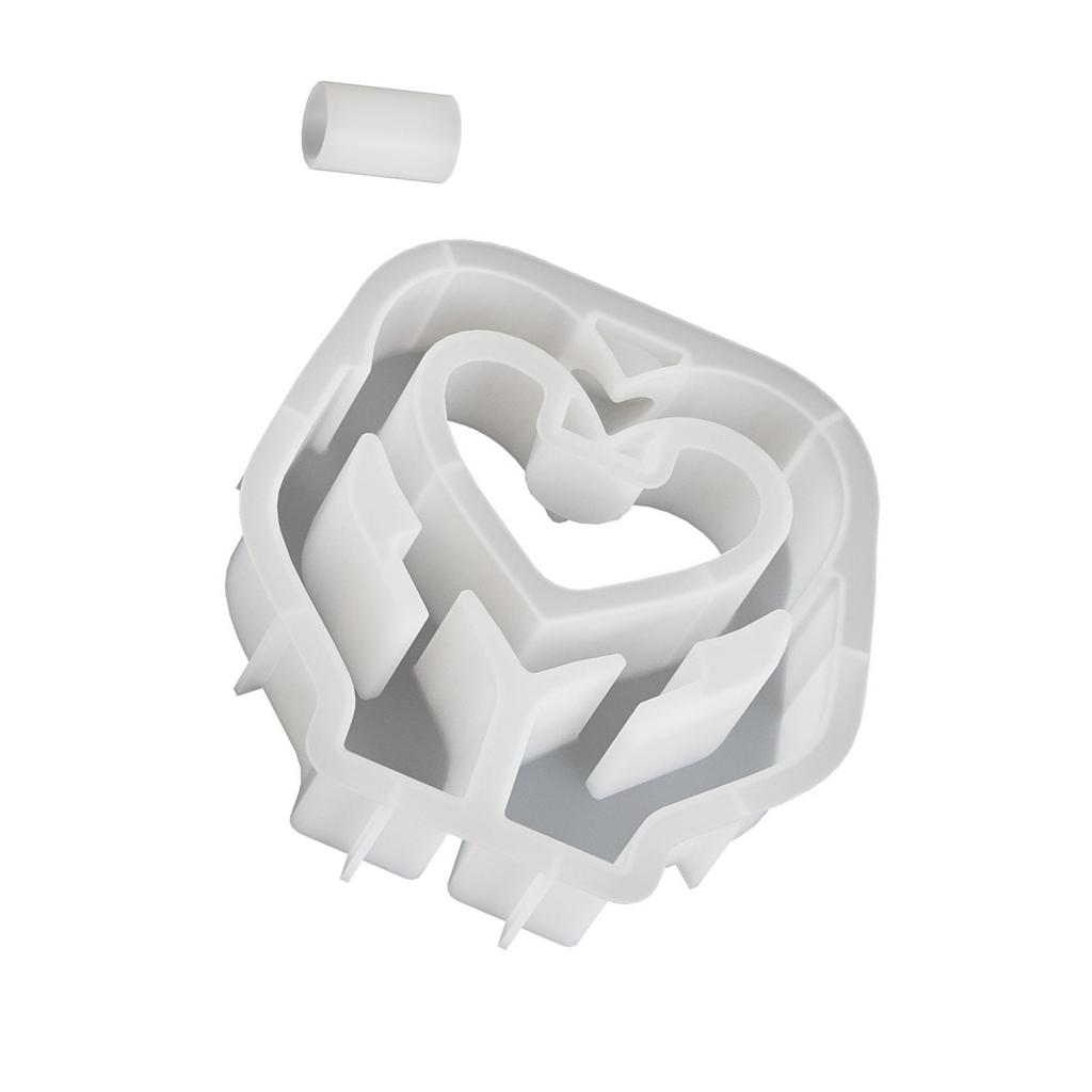 Mucegaiuri Vază Ghiveci Proiectând Afișaje Adorabile de Plante Hidroponice cu Inimă Mucegaiuri Ghiveci Silicon Textură Silicon