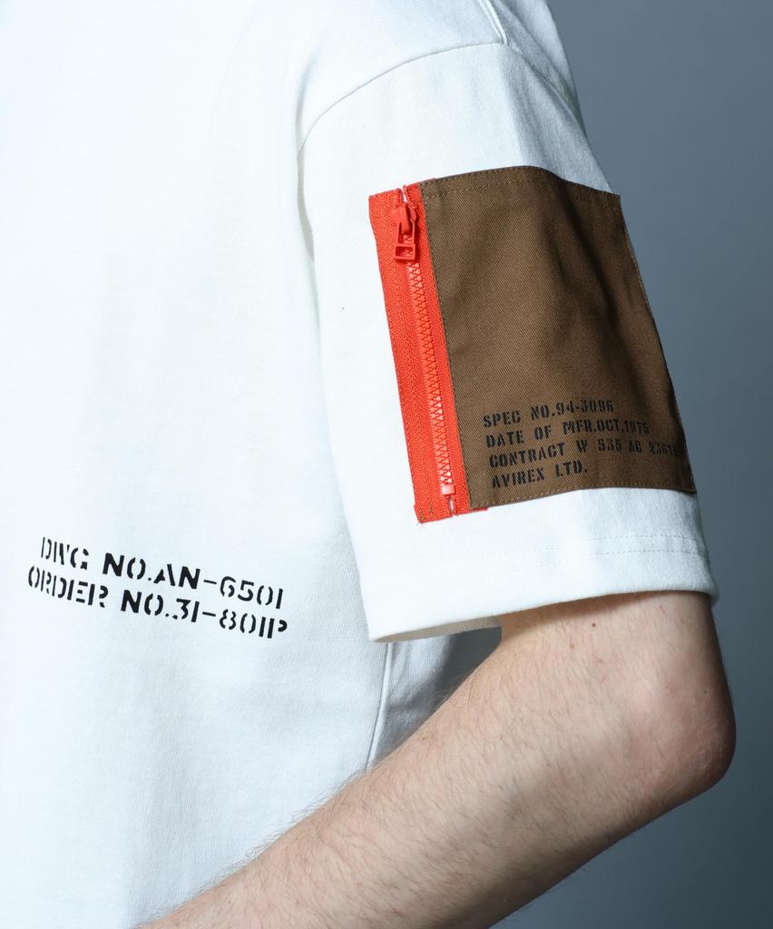 Avirex Remodel Design Crew Neck DEPOT Remodel Design Crew Neck Rozmiar T-Shirtu (WEB & Ekskluzywny) Męski T-shirt, M, 030, Biały, 783-3934025