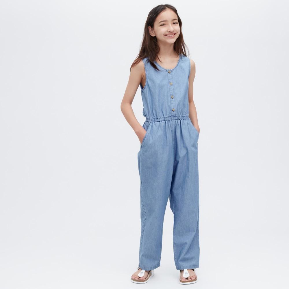 

UNIQLO JAPAN GIRLS комбинезон из шамбре