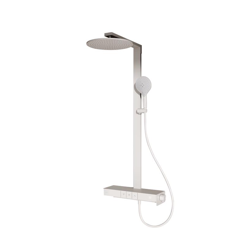 KOHLER Rain God 2.0 Smart Thermostatic Shower System Cloud Satin Sand