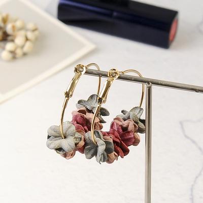Korea's Elegant Fabric Stud Earrings Are More Attractive Than Jux's Sweet Petal Alloy Earrings