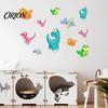 Indoor And Outdoor Wall Decorations Luminous Cartoon Dinosaur Sticker, Self-Adhesive Decorative Durable Decals for Glass Doors Waterproof PVC