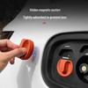 Silicone Waterproof Magnetic Charging Port Cover for Ideal L6-L9 Cars - Black Tech Accessory