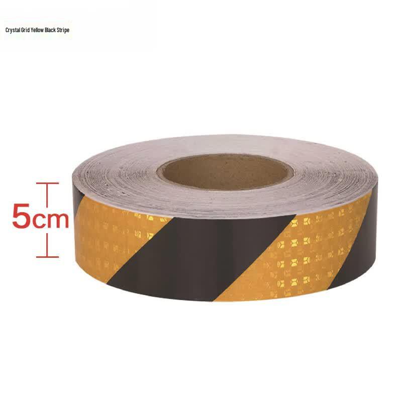 Diagonal Reflective Safety Warning Tape 5cm x 50m