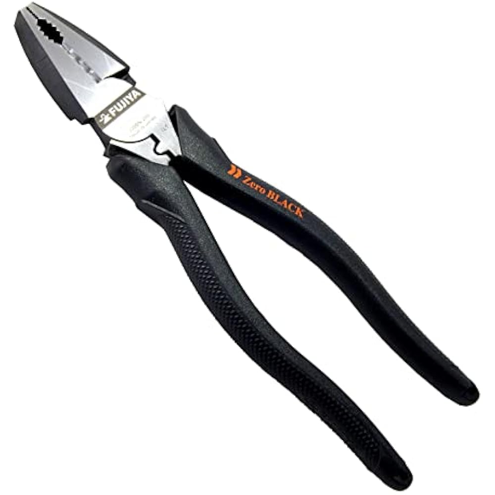 Fujiya (Fujiya) Electrician Craftsman Eccentric Pliers Zero Black 3300N-200