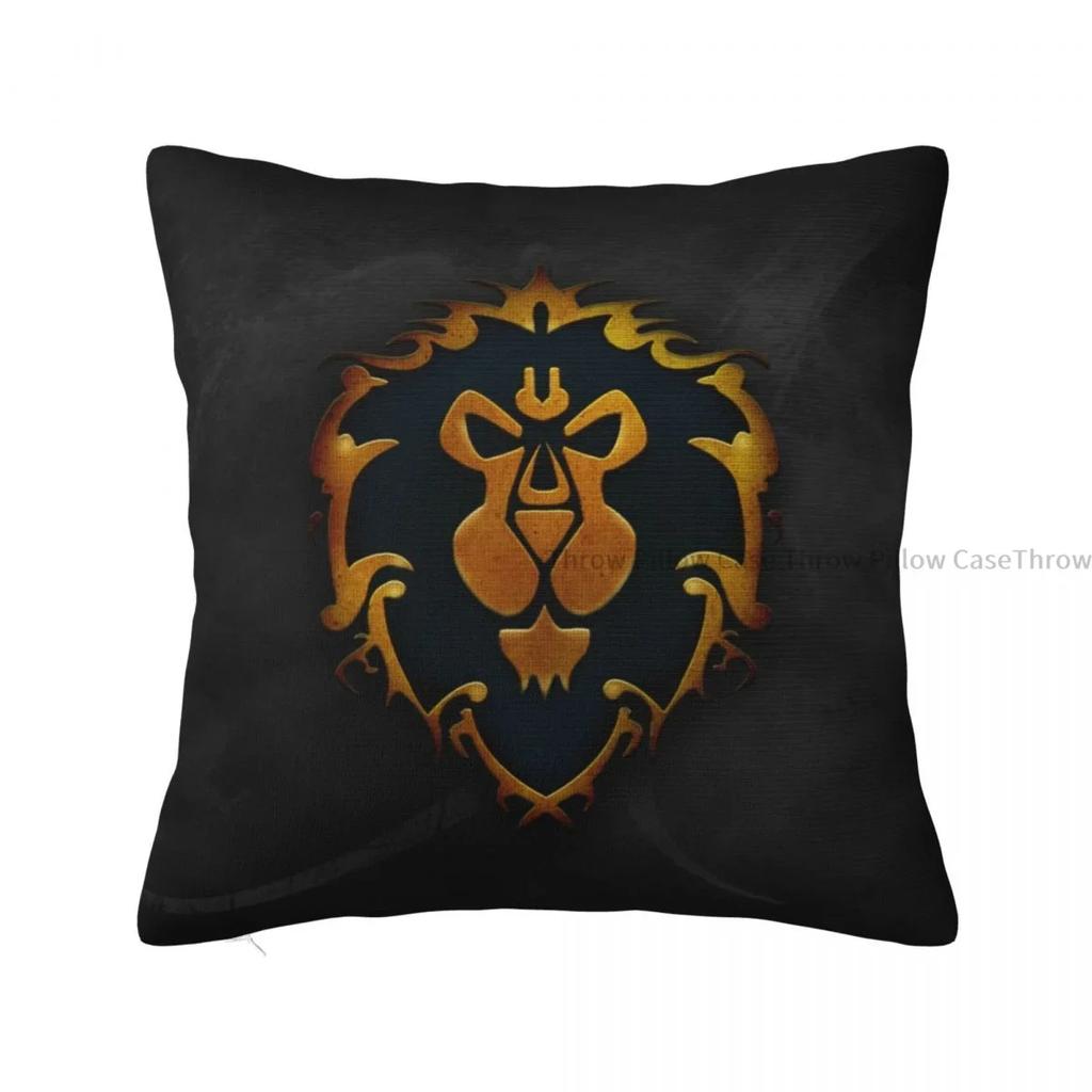 Löwen-Symbol Kissen World Of Warcraft Wurfkissenbezug Kissenbezüge Zuhause Sofa Stuhl Dekorativ Rucksack